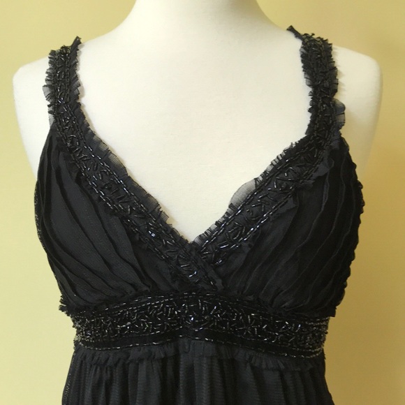 Forever 21 Beaded Black Ruffle Lace Tank Top - Picture 2 of 8